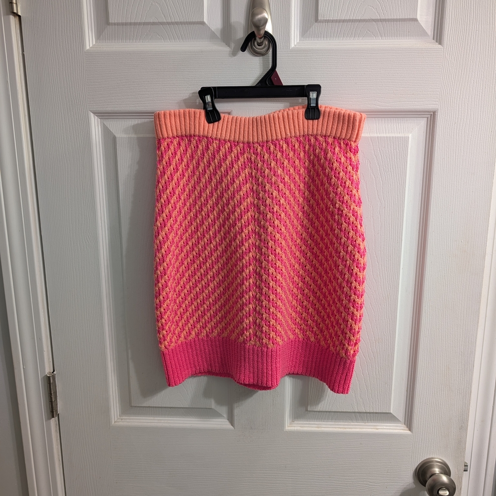 For Love And Lemons Pink and Peach Pencil‎ Skirt